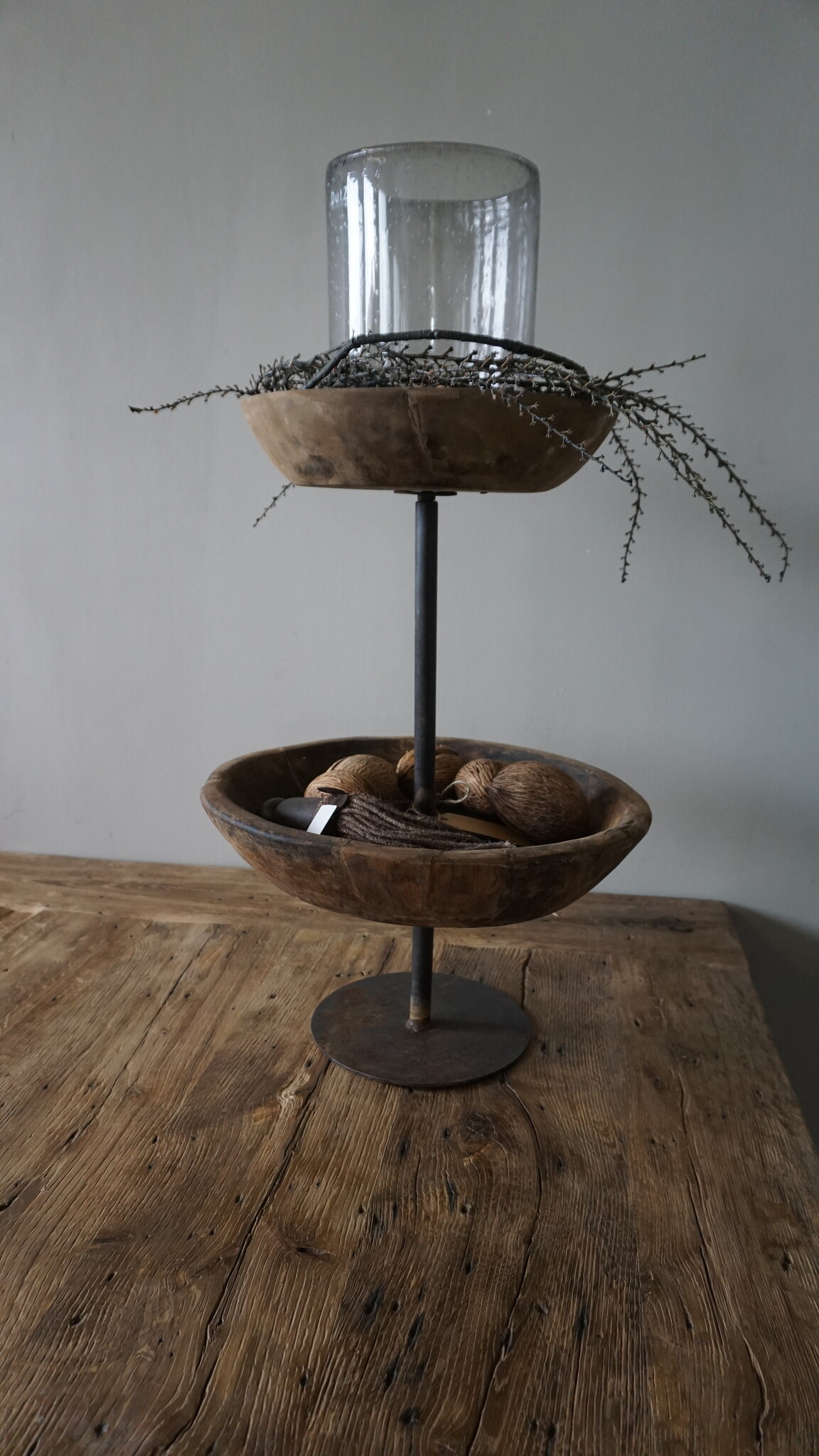 Rene Houtman Oud Houten Etagère | H55 cm