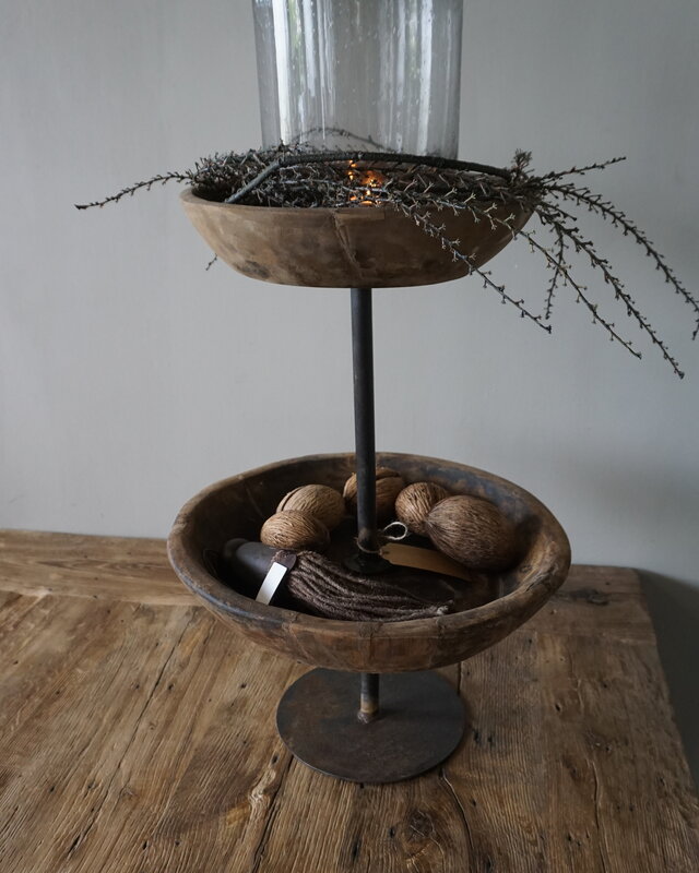 Rene Houtman Oud Houten Etagère | H55 cm