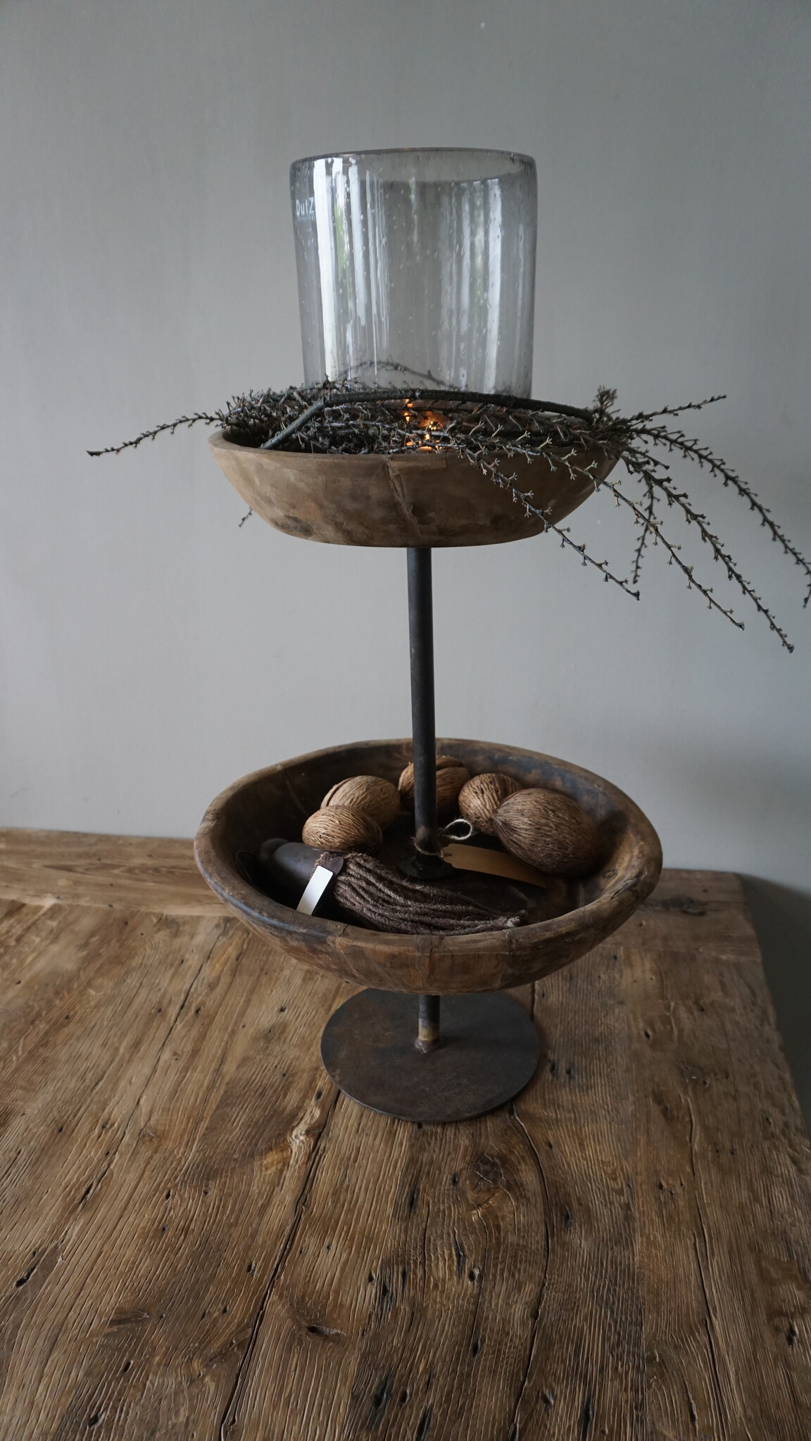 Rene Houtman Oud Houten Etagère | H55 cm