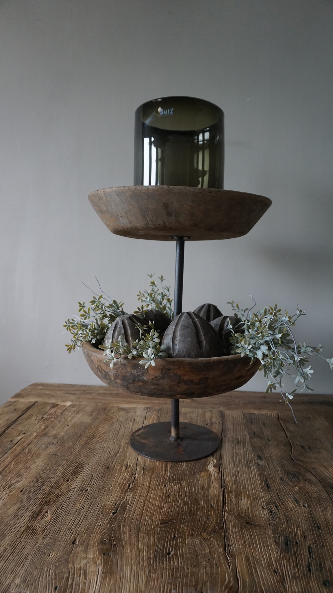 Rene Houtman Unieke Oud Houten Etagère | H55 cm
