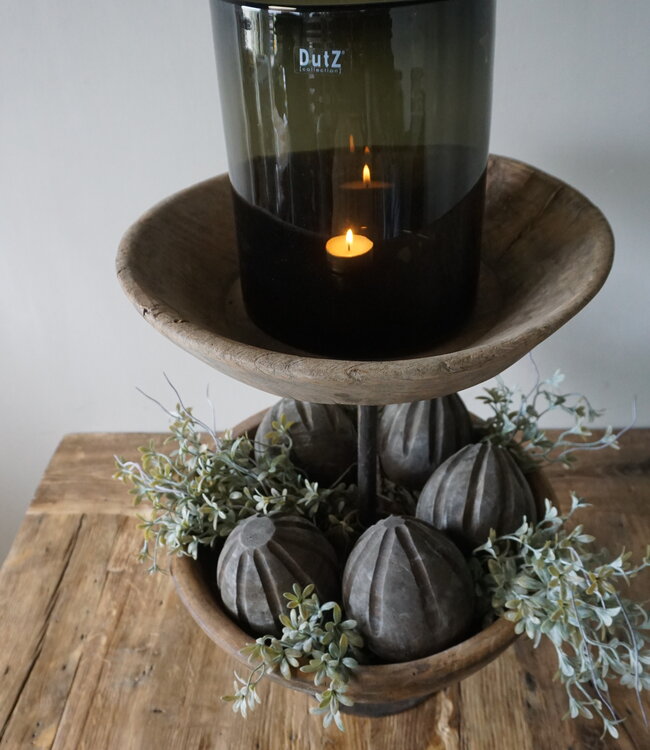 Rene Houtman Unieke Oud Houten Etagère | H55 cm