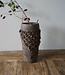 Rene Houtman Nepalese Houten Pot | Incl. Ketting | H28 x D14 cm
