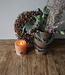 Rene Houtman Nepalese Houten Pot | Incl. Ketting | H25 x D14 cm