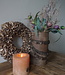 Rene Houtman Nepalese Houten Pot | Incl. Ketting | H25 x D14 cm