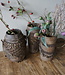 Rene Houtman Nepalese Houten Pot | Incl. Ketting | H27 x D20 cm