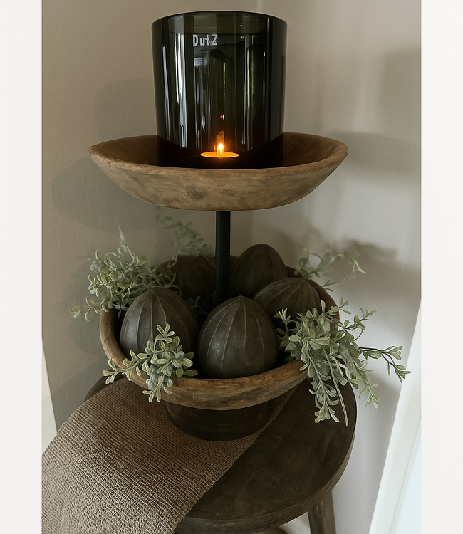 Rene Houtman Unieke Oud Houten Etagère | H55 cm