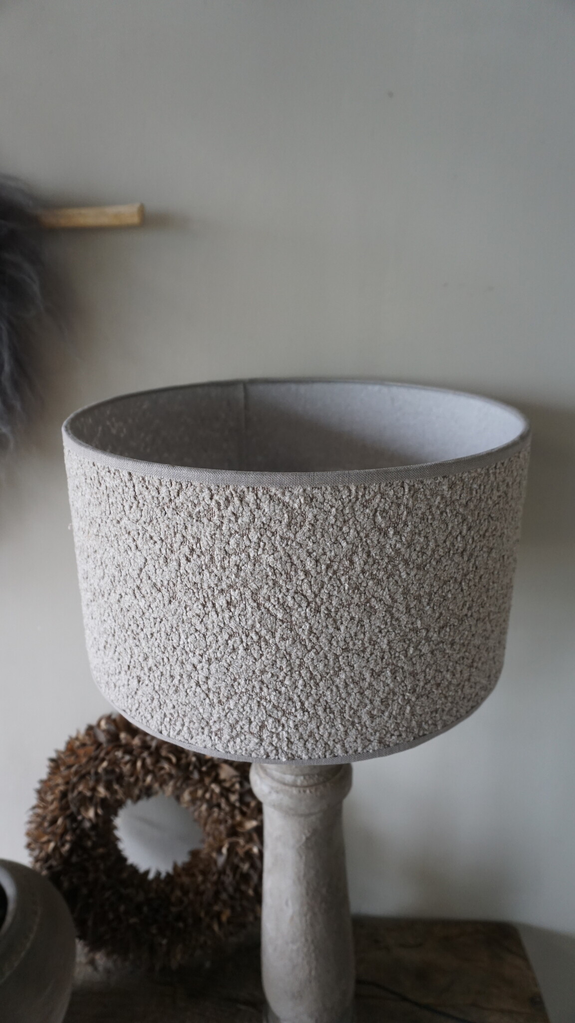 Rene Houtman Lampenkap Rond | Teddy | H20 x D35 cm
