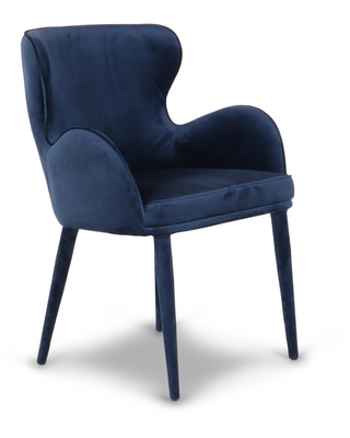 Rene Houtman Perry Eetkamerstoel - Donkerblauw - H86 cm