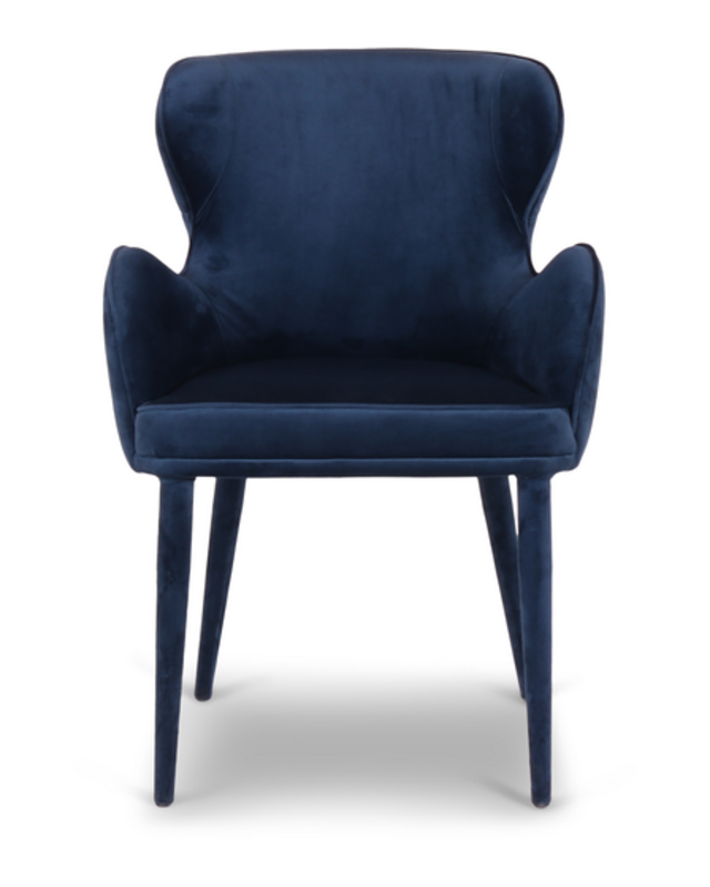 Rene Houtman Perry Eetkamerstoel - Donkerblauw - H86 cm