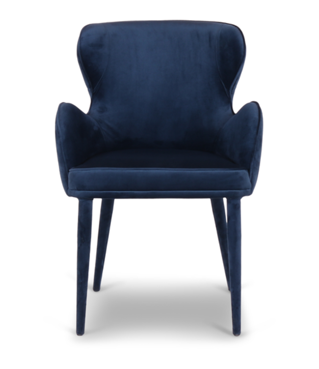 Rene Houtman Perry Eetkamerstoel - Donkerblauw - H86 cm