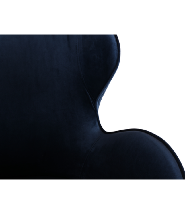 Rene Houtman Perry Eetkamerstoel - Donkerblauw - H86 cm