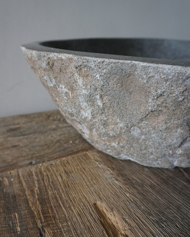 Rene Houtman Grote Stenen Waskom + Spoelgat | H15 x B41 x D38 cm