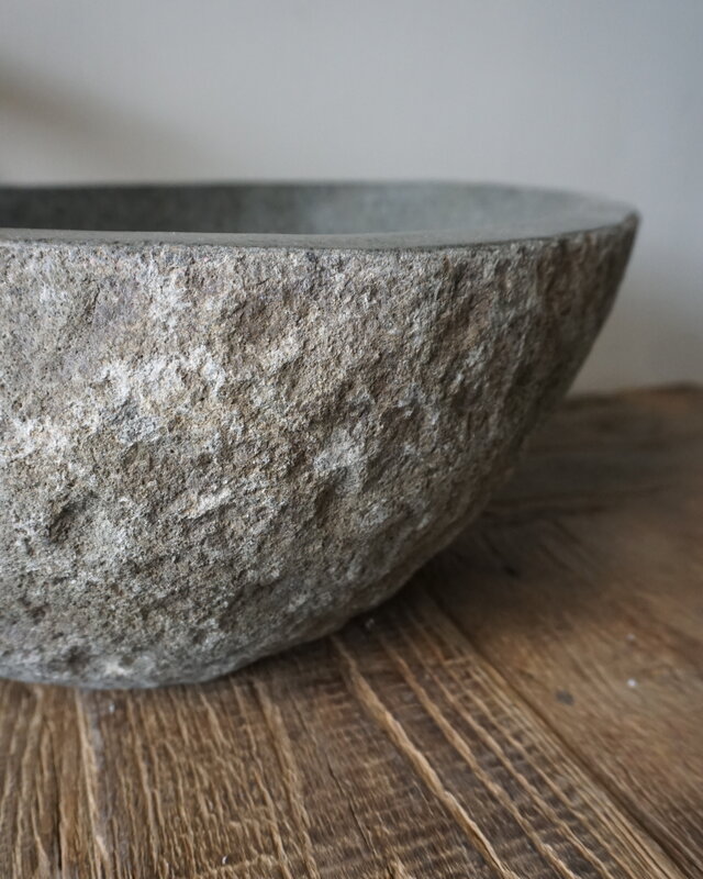 Rene Houtman Grote Stenen Waskom + Spoelgat | H16 x B43 x D31 cm