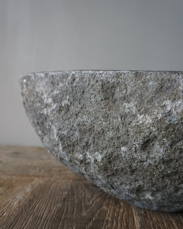 Rene Houtman Grote Stenen Waskom + Spoelgat | H16 x B43 x D31 cm