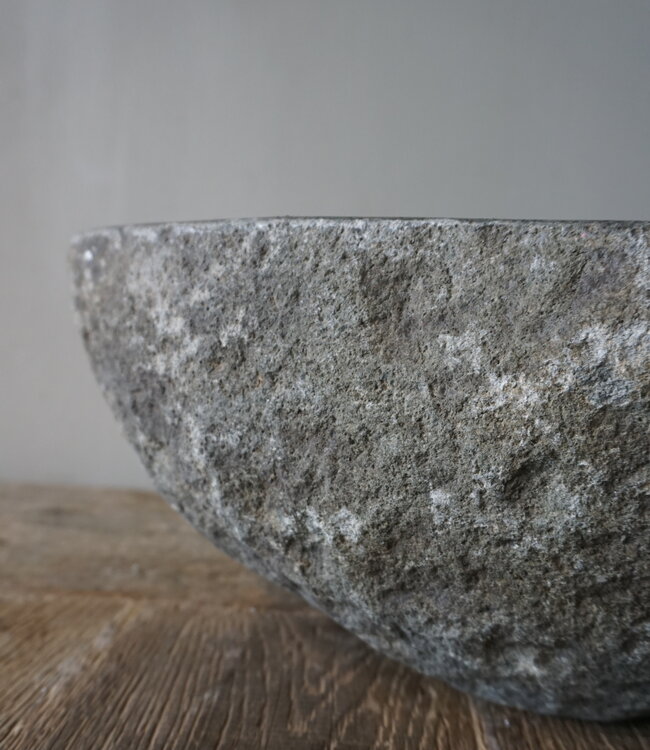 Rene Houtman Grote Stenen Waskom + Spoelgat | H16 x B43 x D31 cm