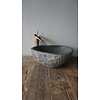 Grote Stenen Waskom + Spoelgat | H16 x B43 x D31 cm