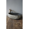 Grote Stenen Waskom + Spoelgat | H14 x B42 x D31 cm
