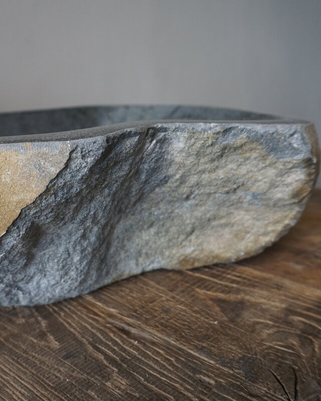 Rene Houtman Grote Stenen Waskom + Spoelgat | H15 x B44,5 x D41,5 cm