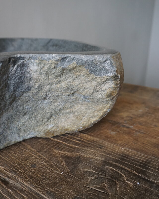 Rene Houtman Grote Stenen Waskom + Spoelgat | H15 x B44,5 x D41,5 cm