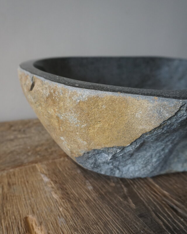 Rene Houtman Grote Stenen Waskom + Spoelgat | H15 x B44,5 x D41,5 cm