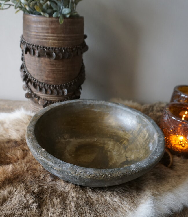 Rene Houtman Rustieke Stenen Schaal | H7,5 x D25 cm