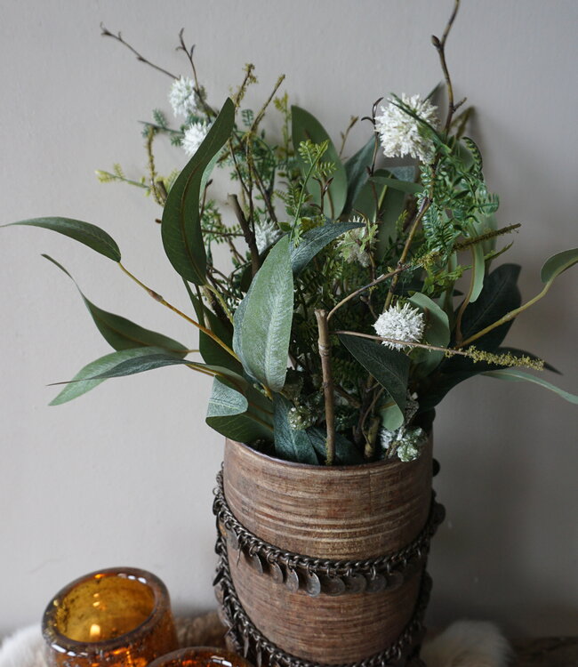 Rene Houtman Boeket Mimosa | Groen Met Wit