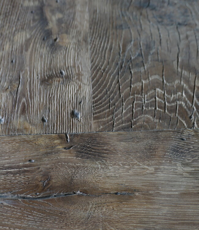 Rene Houtman Oud Eikenhouten Tafel | L250 x B100 x H78,5 cm