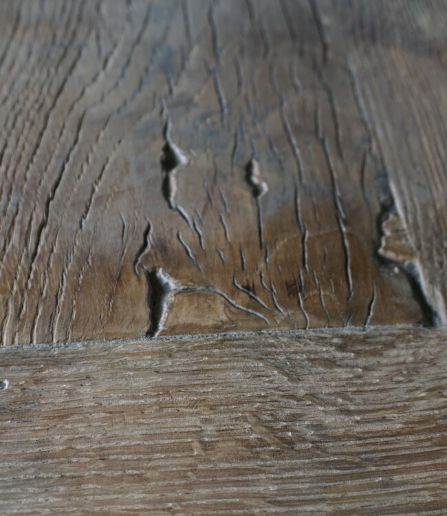 Rene Houtman Oud Eikenhouten Tafel | L250 x B100 x H78,5 cm