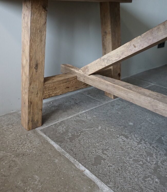 Rene Houtman Oud Eikenhouten Tafel | L270 x B100 x D78,5 cm
