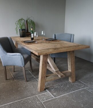 Rene Houtman Oud Eikenhouten Tafel | L270 x B100 x D78,5 cm