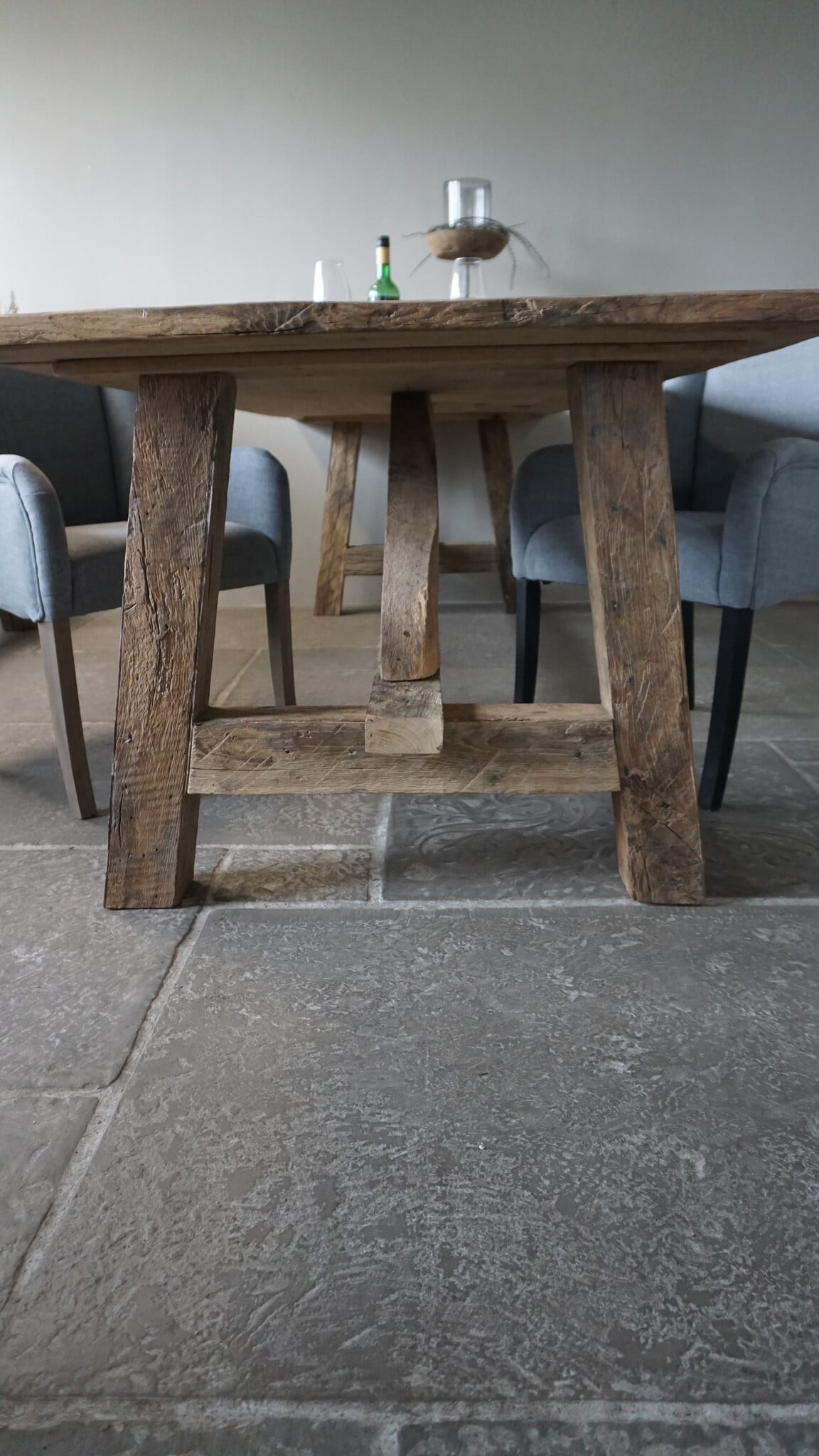 Rene Houtman Oud Eikenhouten Tafel | L300 x B101 x D78 cm