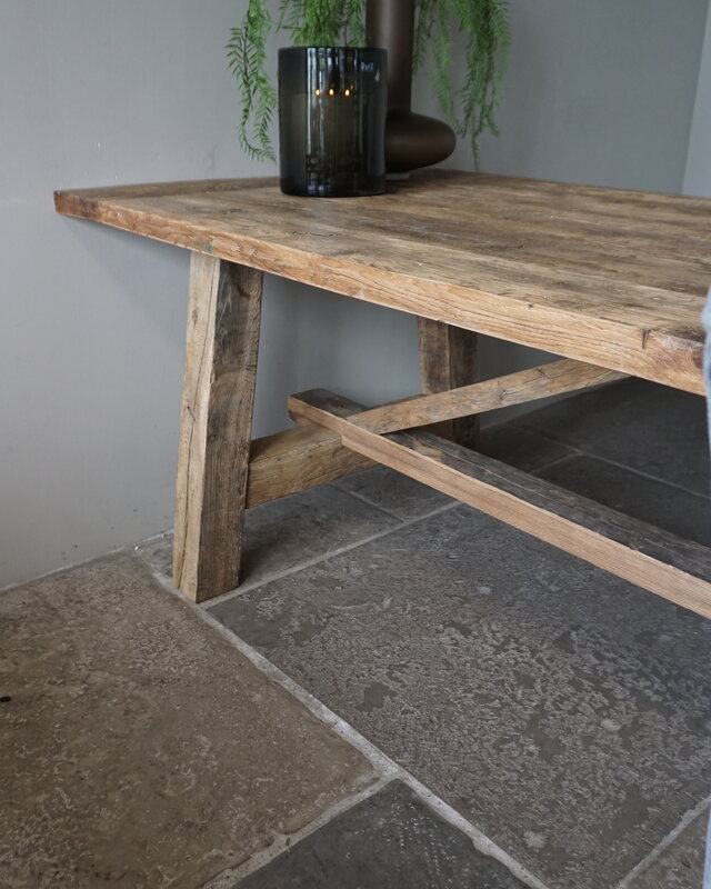 Rene Houtman Oud Eikenhouten Tafel | L300 x B99 x D79,5 cm