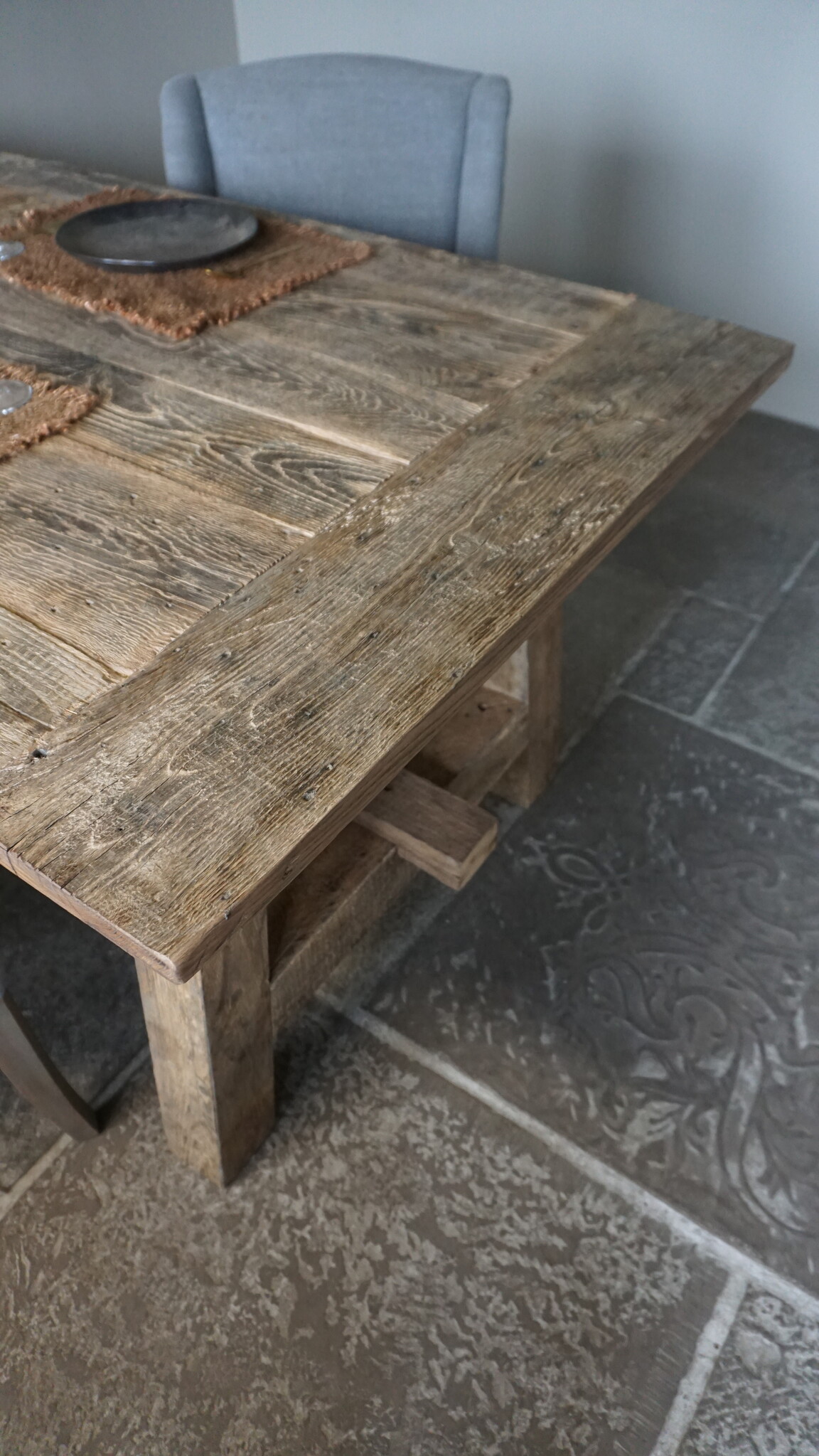 Rene Houtman Oud Eikenhouten Tafel | L220 x B100 x D78 cm