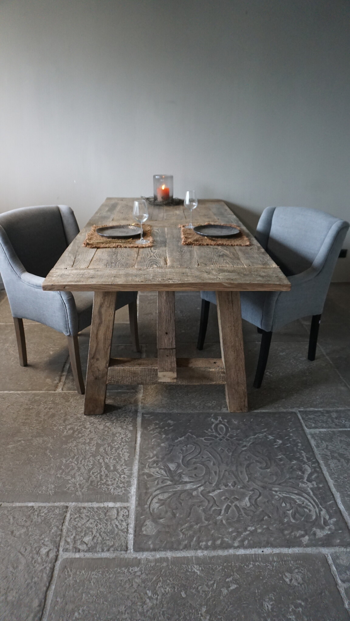 Rene Houtman Oud Eikenhouten Tafel | L220 x B100 x D78 cm