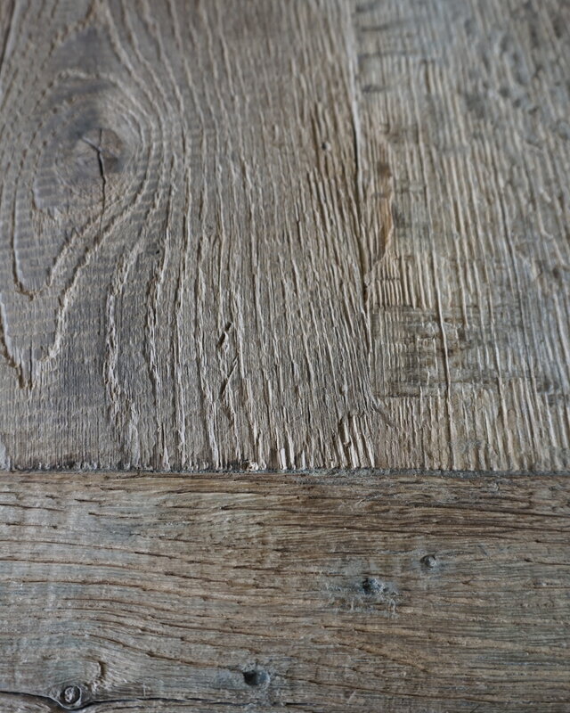 Rene Houtman Oud Eikenhouten Tafel | L220 x B99 x D79 cm