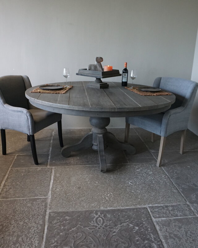 Rene Houtman Eetkamertafel | Rond | Vergrijsd Hout | H78 x D160 cm