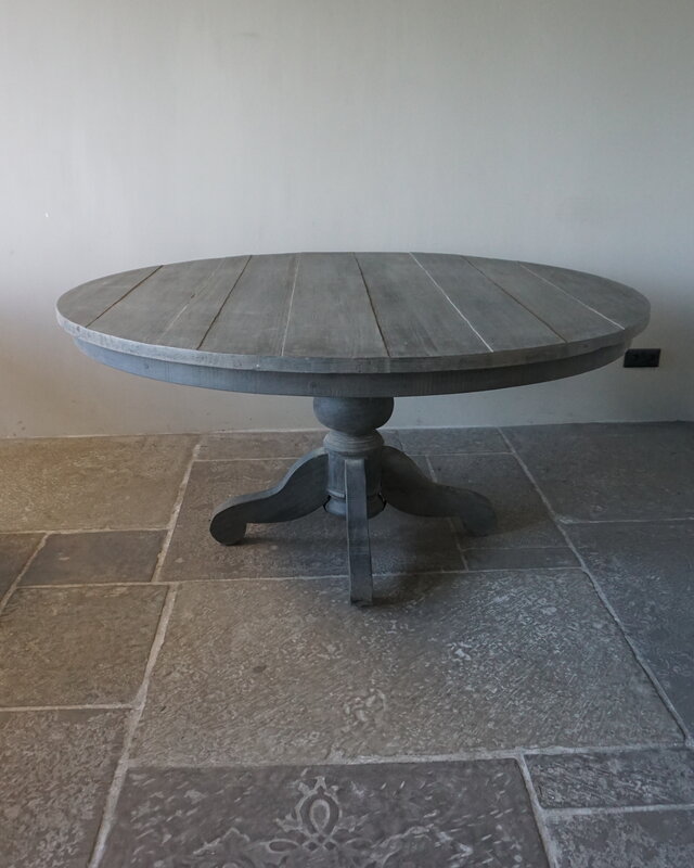 Rene Houtman Eetkamertafel | Rond | Vergrijsd Hout | H78 x D160 cm