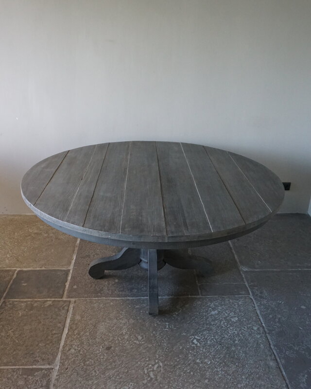 Rene Houtman Eetkamertafel | Rond | Vergrijsd Hout | H78 x D160 cm