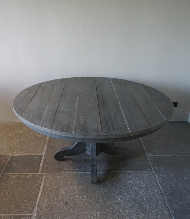 Rene Houtman Eetkamertafel | Rond | Vergrijsd Hout | H78 x D160 cm