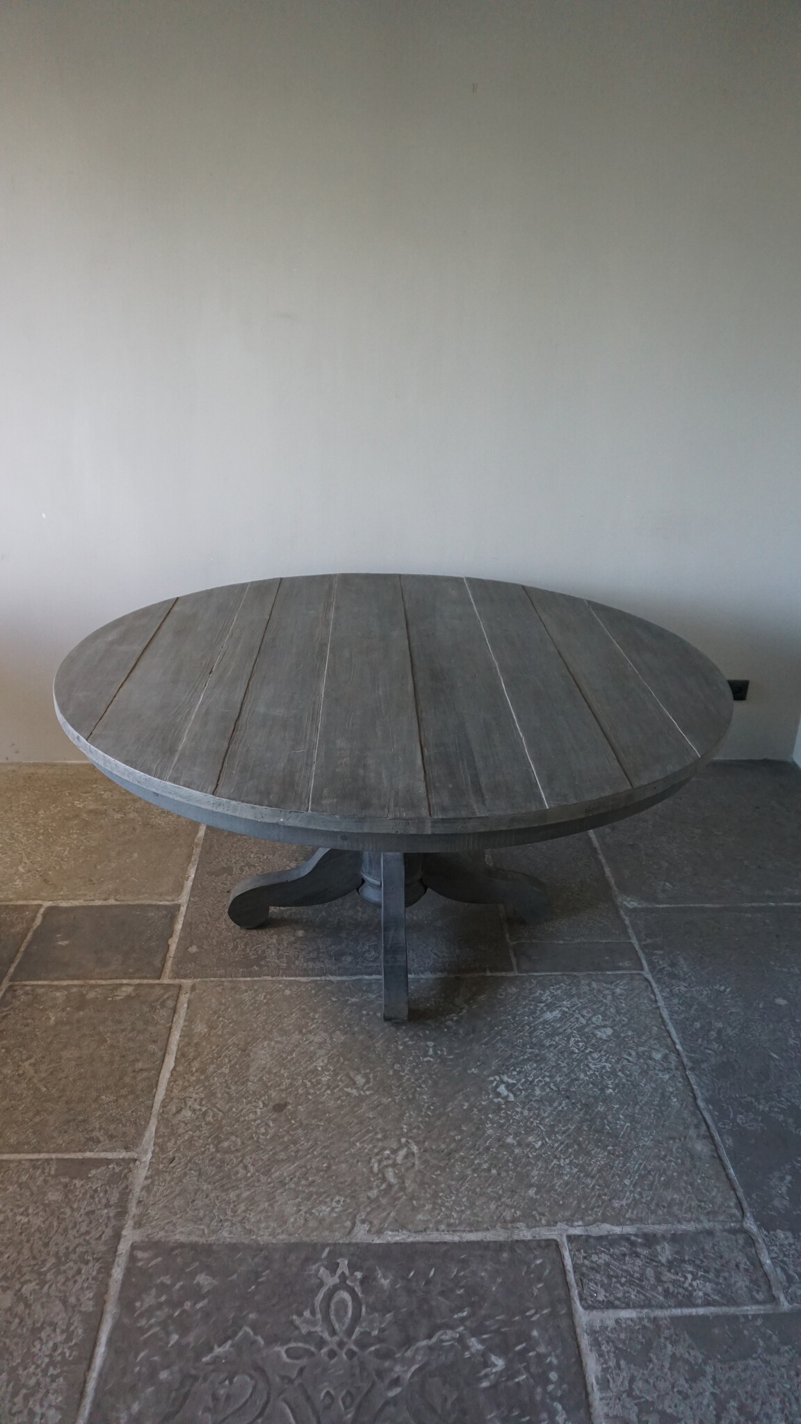 Rene Houtman Eetkamertafel | Rond | Vergrijsd Hout | H78 x D160 cm