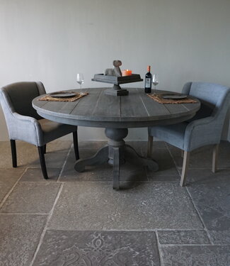 Rene Houtman Eetkamertafel | Rond | Vergrijsd Hout | H78 x D160 cm