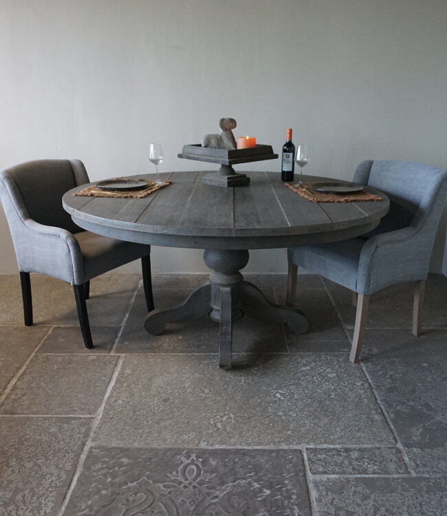 Rene Houtman Eetkamertafel | Rond | Vergrijsd Hout | H78 x D160 cm