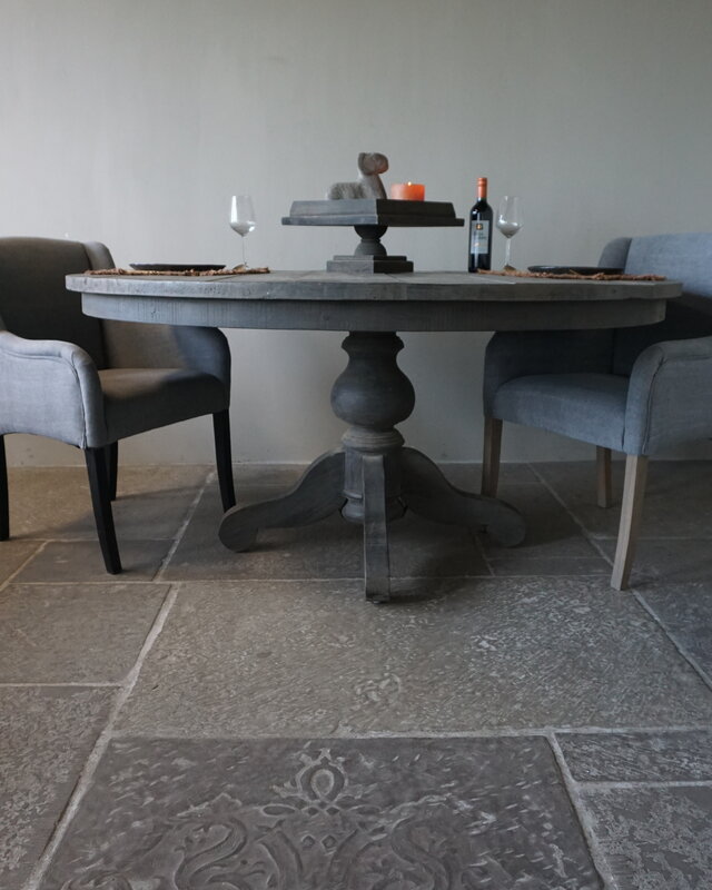 Rene Houtman Eetkamertafel | Rond | Vergrijsd Hout | H78 x D160 cm