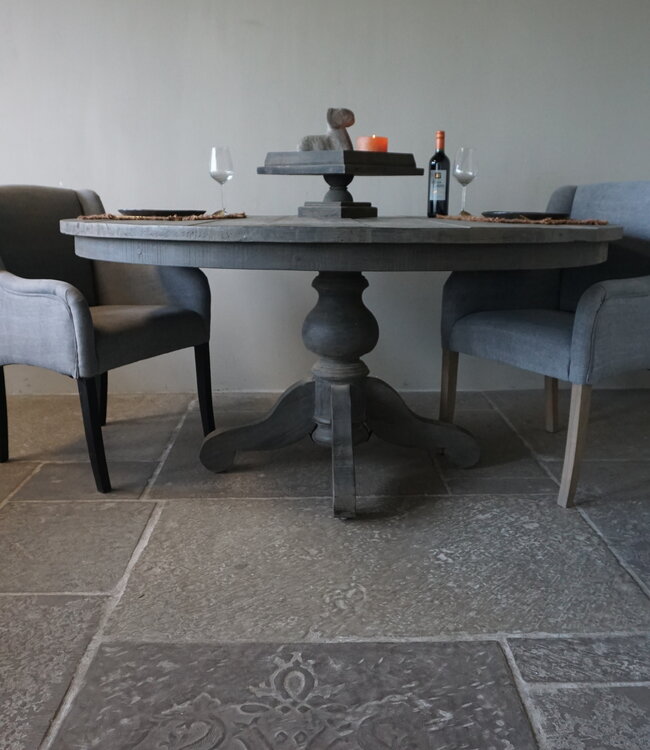 Rene Houtman Eetkamertafel | Rond | Vergrijsd Hout | H78 x D160 cm