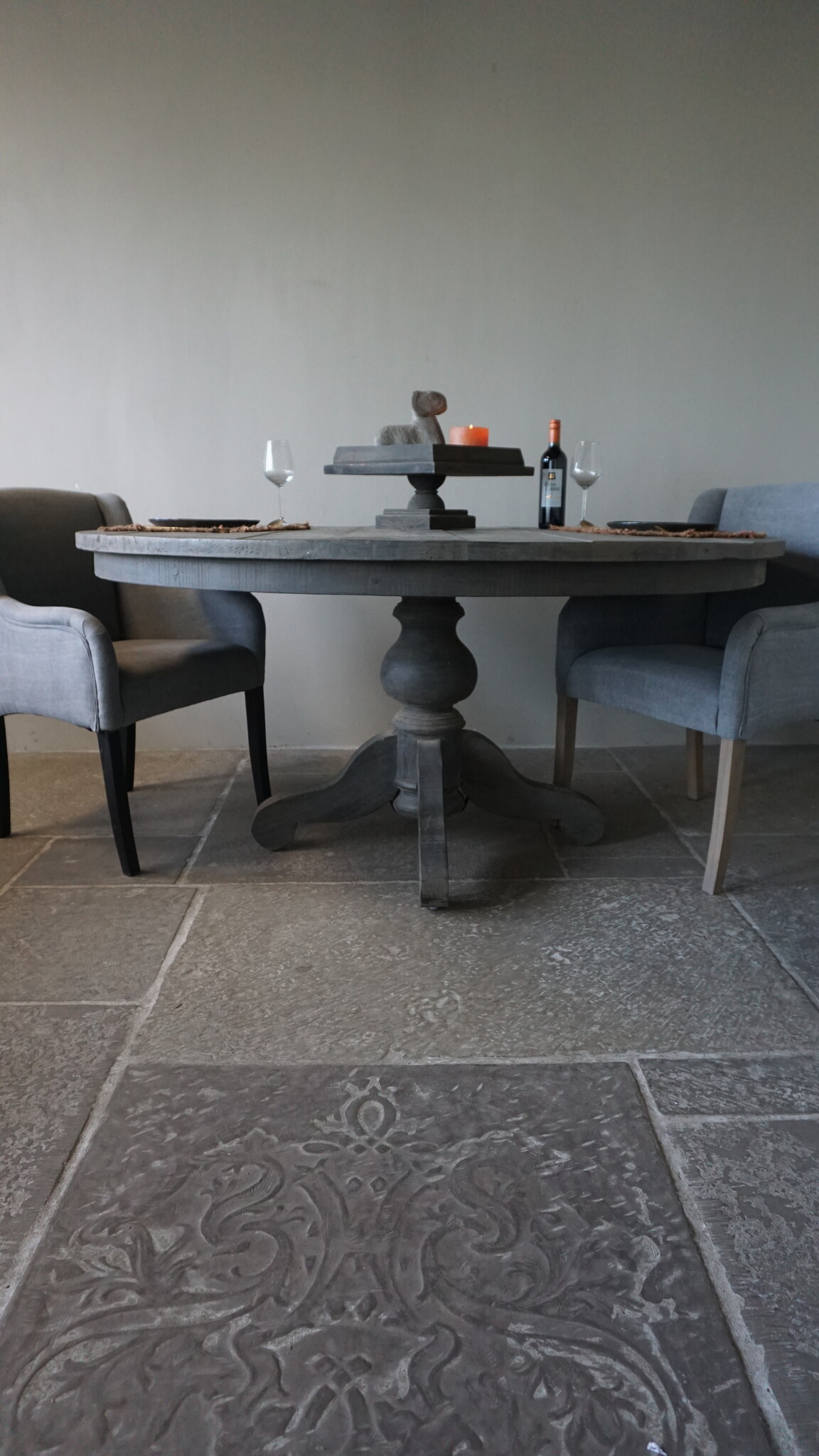 Rene Houtman Eetkamertafel | Rond | Vergrijsd Hout | H78 x D160 cm