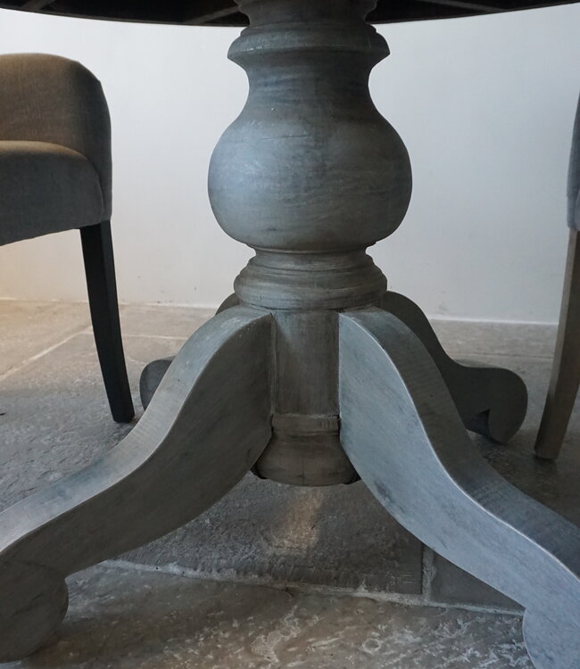 Rene Houtman Eetkamertafel | Rond | Vergrijsd Hout | H78 x D120 cm