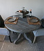 Rene Houtman Eetkamertafel | Rond | Vergrijsd Hout | H78 x D120 cm