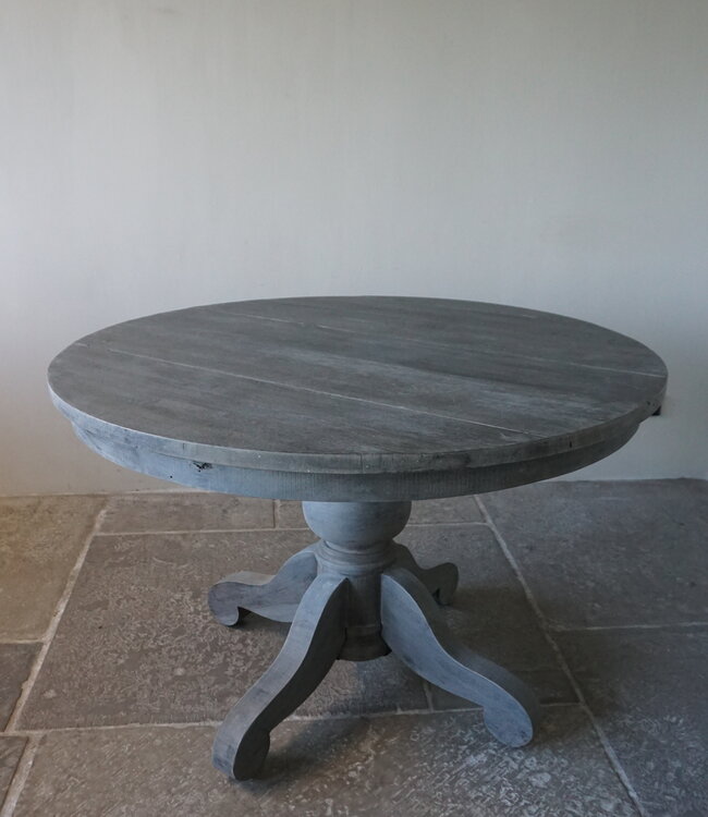 Rene Houtman Eetkamertafel | Rond | Vergrijsd Hout | H78 x D120 cm