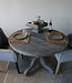 Rene Houtman Eetkamertafel | Rond | Vergrijsd Hout | H78 x D120 cm