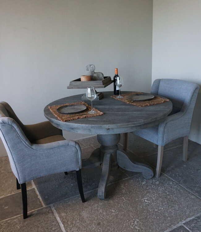 Rene Houtman Eetkamertafel | Rond | Vergrijsd Hout | H78 x D120 cm